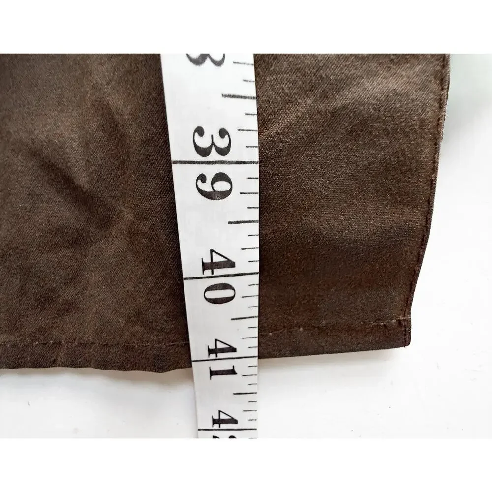 VTG Barbour A850 Classic 3/4 Coat Mens sz M Sage Green Brown 2000 Waxed Cotton